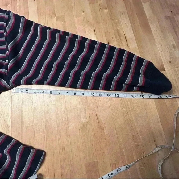 Nautica Navy/Red/Gray Long Sleeve Polo Men’s Size L - Picture 9 of 9